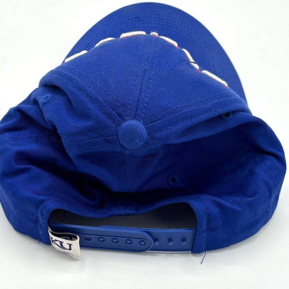 🧢 Vintage Kansas Jayhawks Snapback Hat Top of the World Adjustable KU NCAA - Picture 3 of 7